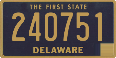 DE license plate 240751