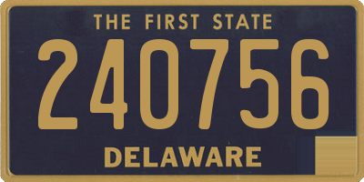 DE license plate 240756