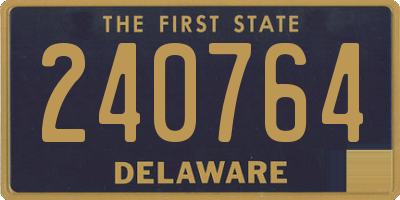 DE license plate 240764
