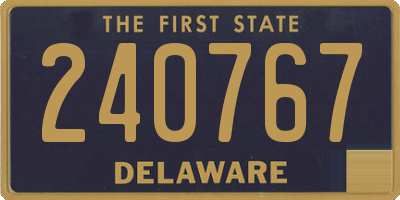 DE license plate 240767