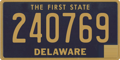 DE license plate 240769
