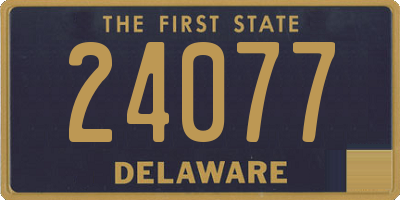 DE license plate 24077