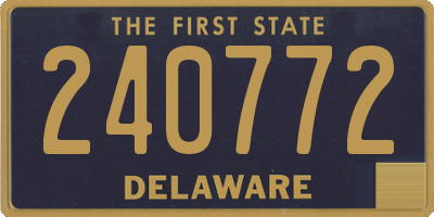 DE license plate 240772