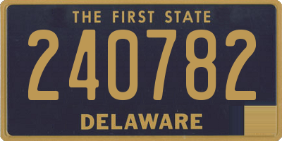DE license plate 240782
