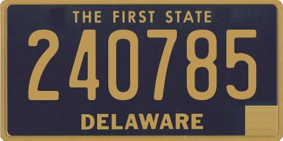 DE license plate 240785