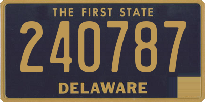 DE license plate 240787