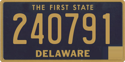DE license plate 240791
