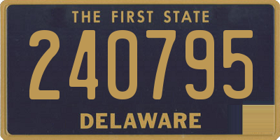 DE license plate 240795
