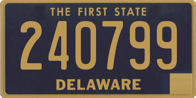 DE license plate 240799