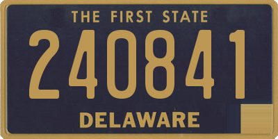 DE license plate 240841