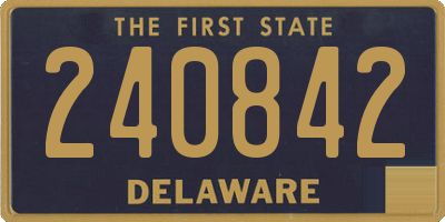 DE license plate 240842