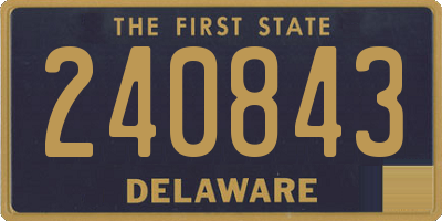 DE license plate 240843