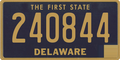 DE license plate 240844