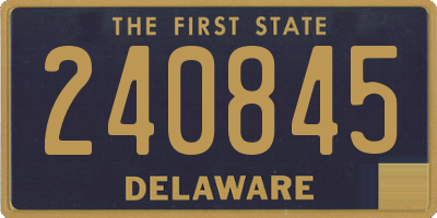DE license plate 240845