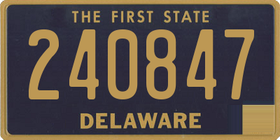 DE license plate 240847