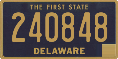 DE license plate 240848