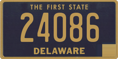 DE license plate 24086