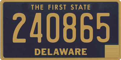 DE license plate 240865