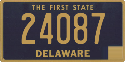 DE license plate 24087