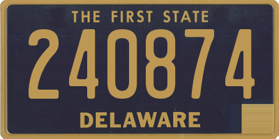 DE license plate 240874