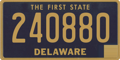 DE license plate 240880