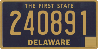 DE license plate 240891