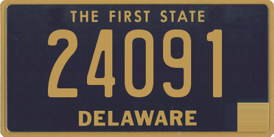 DE license plate 24091