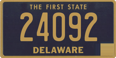 DE license plate 24092