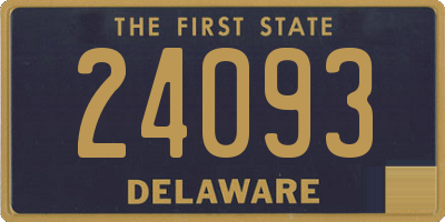 DE license plate 24093