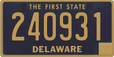 DE license plate 240931