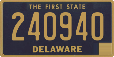 DE license plate 240940