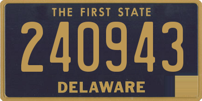 DE license plate 240943