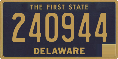 DE license plate 240944