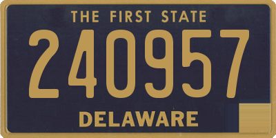 DE license plate 240957