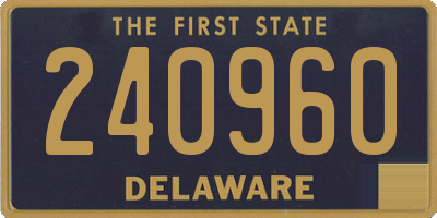 DE license plate 240960