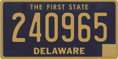 DE license plate 240965