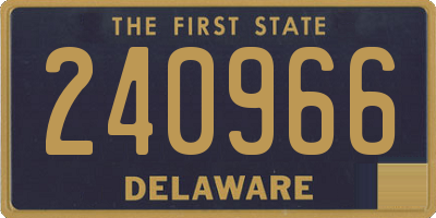 DE license plate 240966