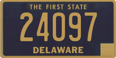 DE license plate 24097