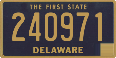 DE license plate 240971
