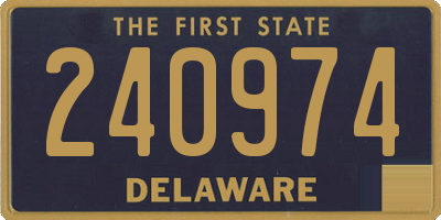 DE license plate 240974