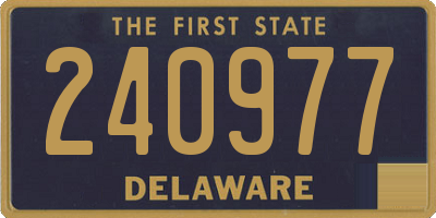 DE license plate 240977
