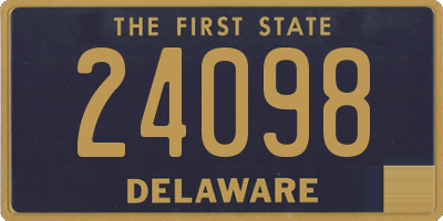 DE license plate 24098