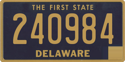 DE license plate 240984