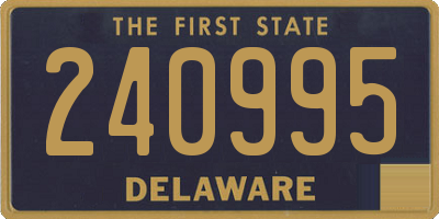 DE license plate 240995