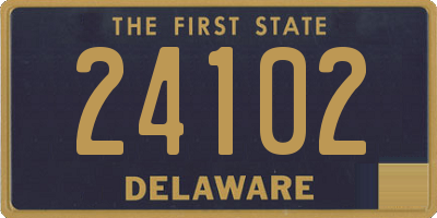 DE license plate 24102