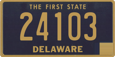 DE license plate 24103