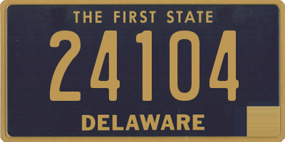 DE license plate 24104