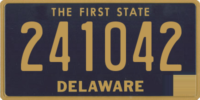 DE license plate 241042