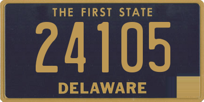 DE license plate 24105