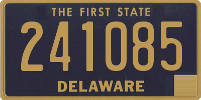 DE license plate 241085